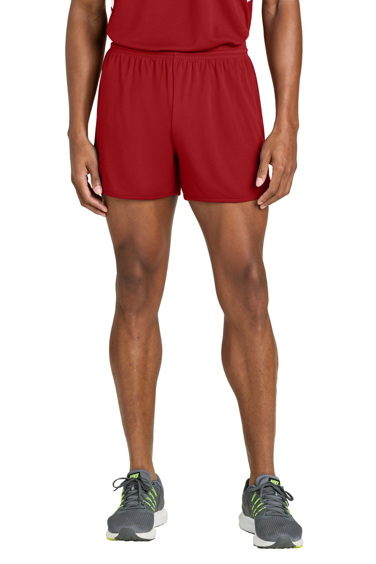 Sport-Tek Club 4  Track Short ST447 - Deep Red