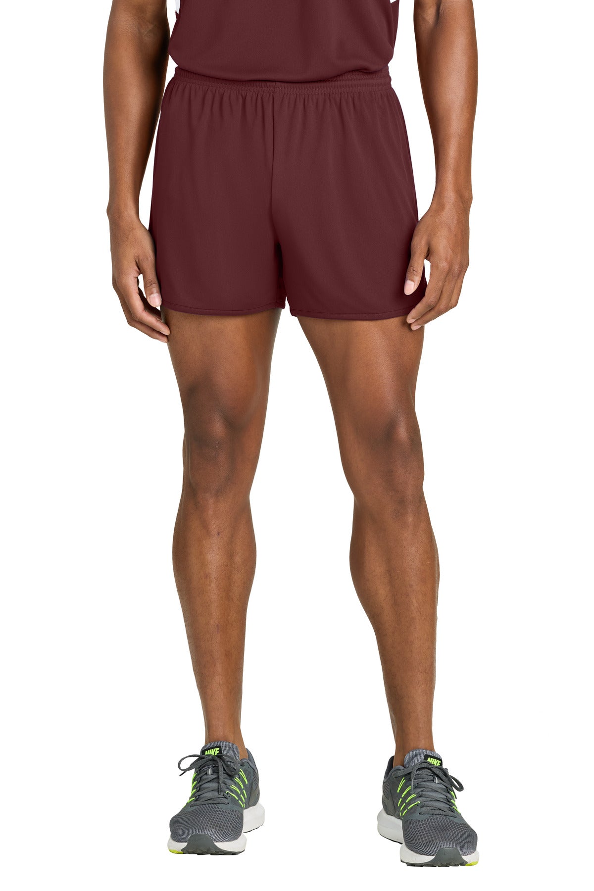Sport-Tek Club 4  Track Short ST447 - Maroon