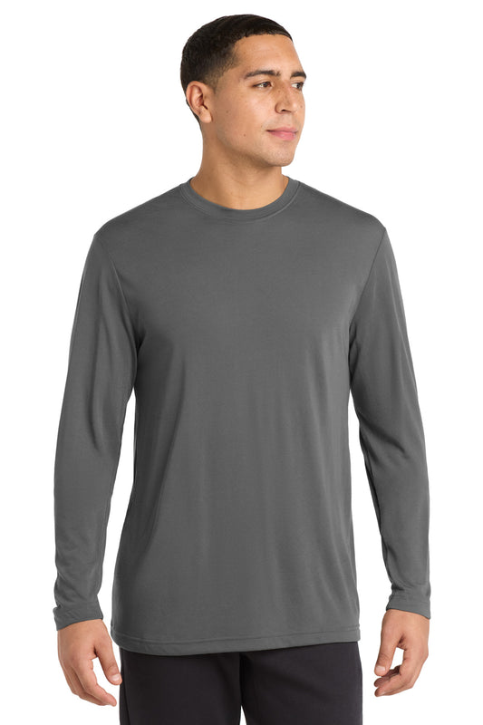 Sport-Tek Long Sleeve PosiCharge Competitor Cotton Touch Tee. ST450LS - Dark Smoke Grey