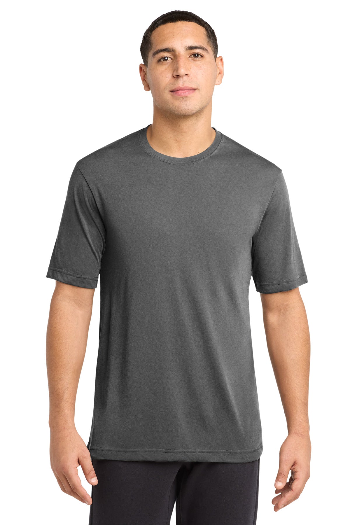 Sport-Tek PosiCharge Competitor Cotton Touch Tee. ST450 - Dark Smoke Grey