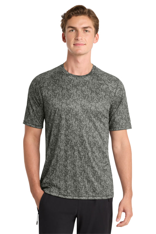 Sport-Tek  Digi Camo Tee. ST460 - Grey Concrete