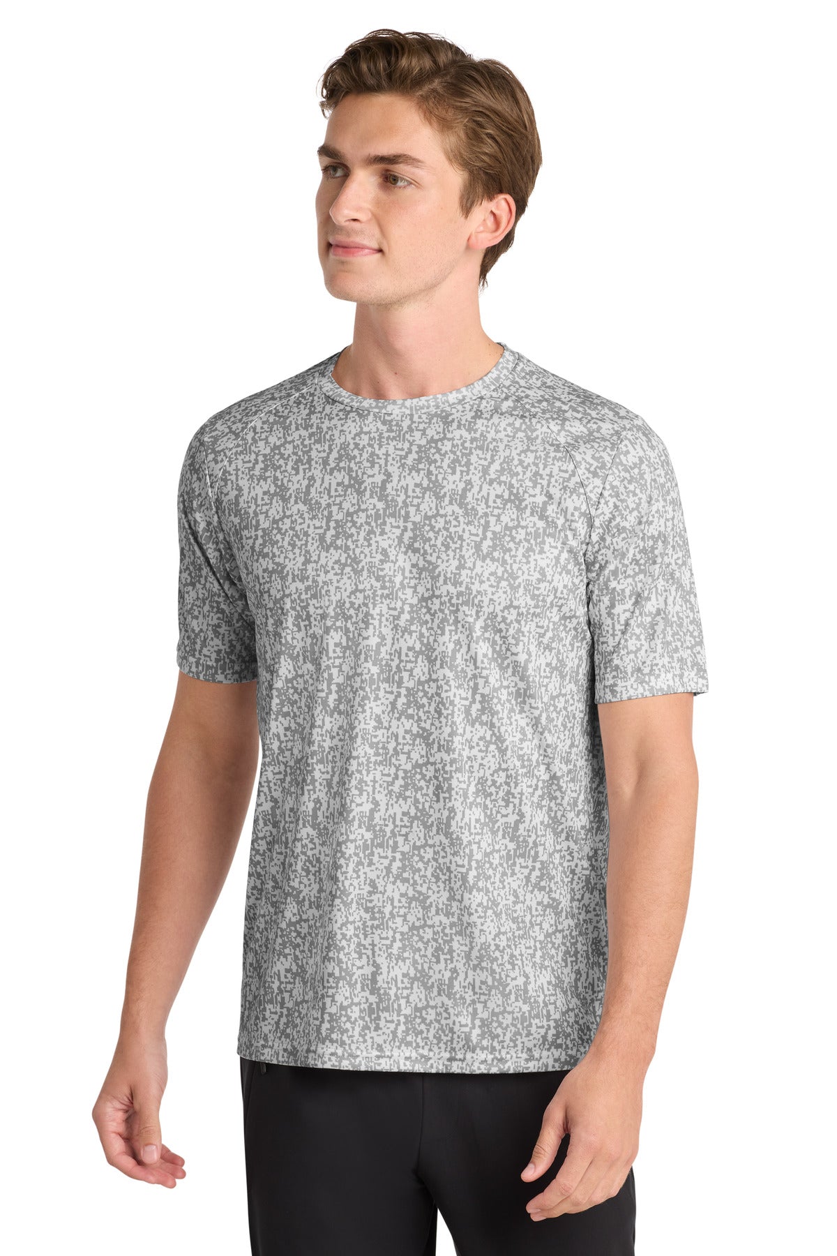 Sport-Tek  Digi Camo Tee. ST460 - White