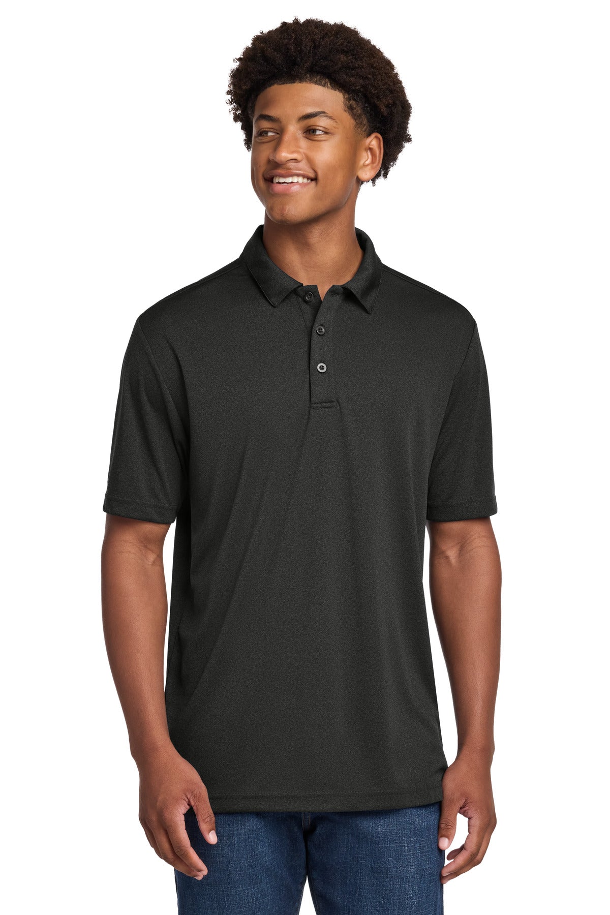 Sport-Tek  Endeavor Polo. ST467 - Black Heather