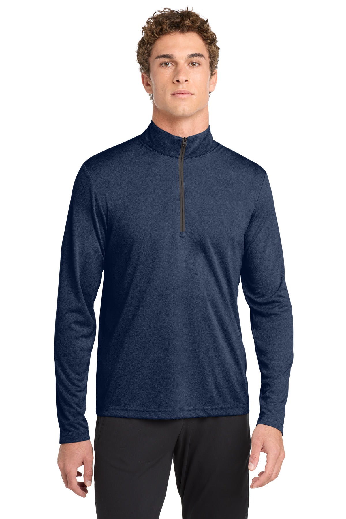 Sport-Tek  Endeavor 1/2-Zip Pullover. ST469 - Dark Royal Heather