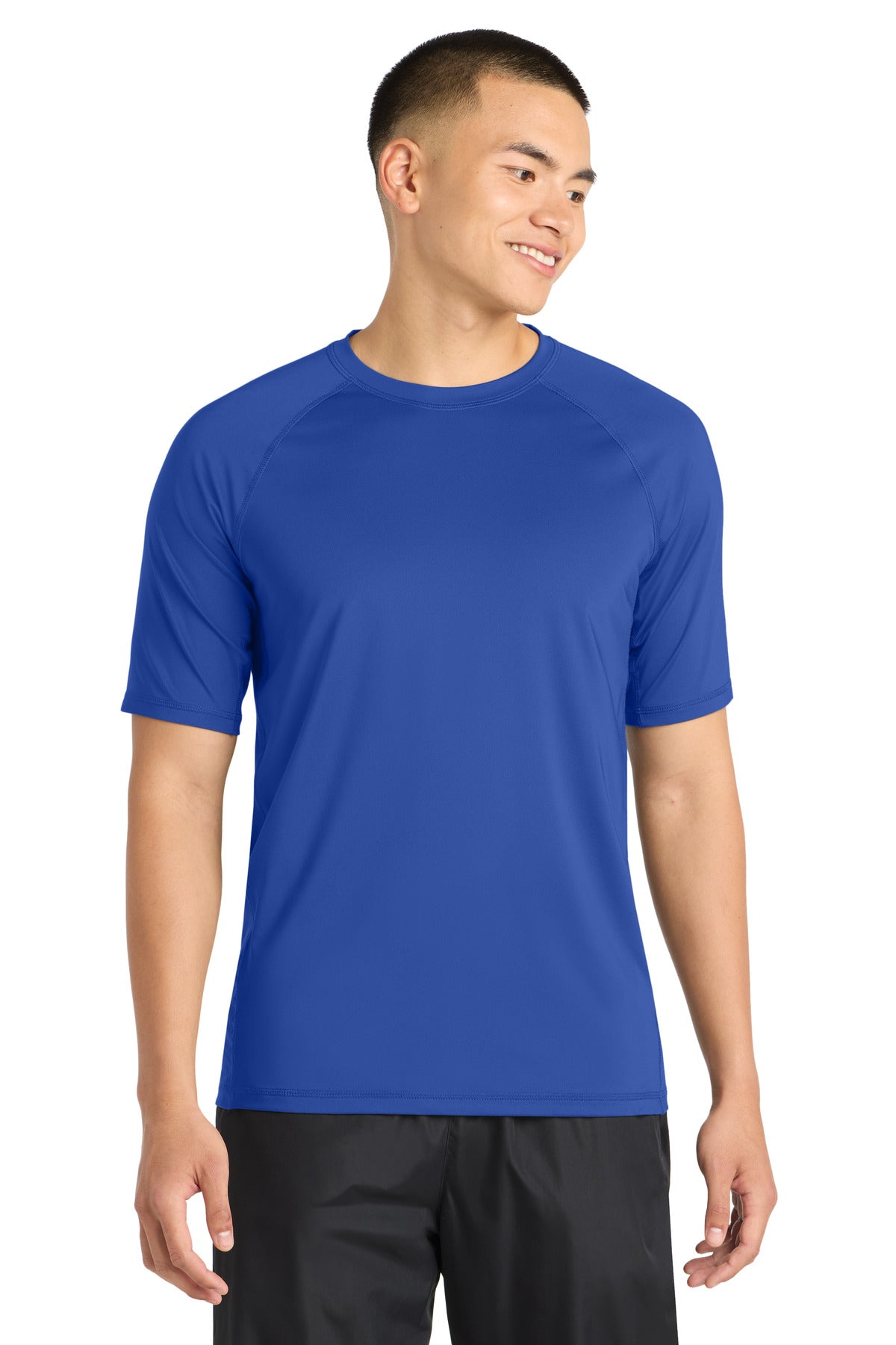 Sport-Tek  Rashguard Tee. ST470 - True Royal