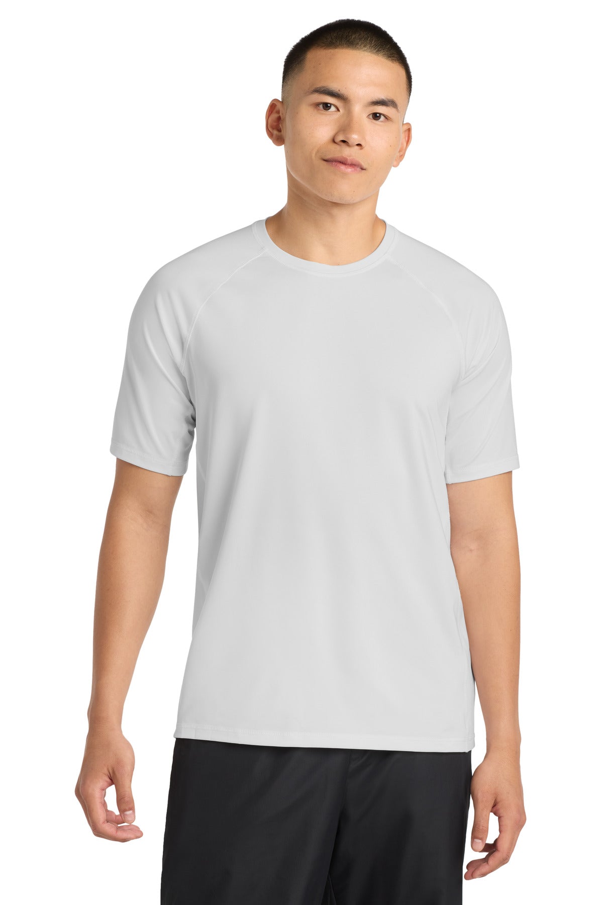 Sport-Tek  Rashguard Tee. ST470 - White