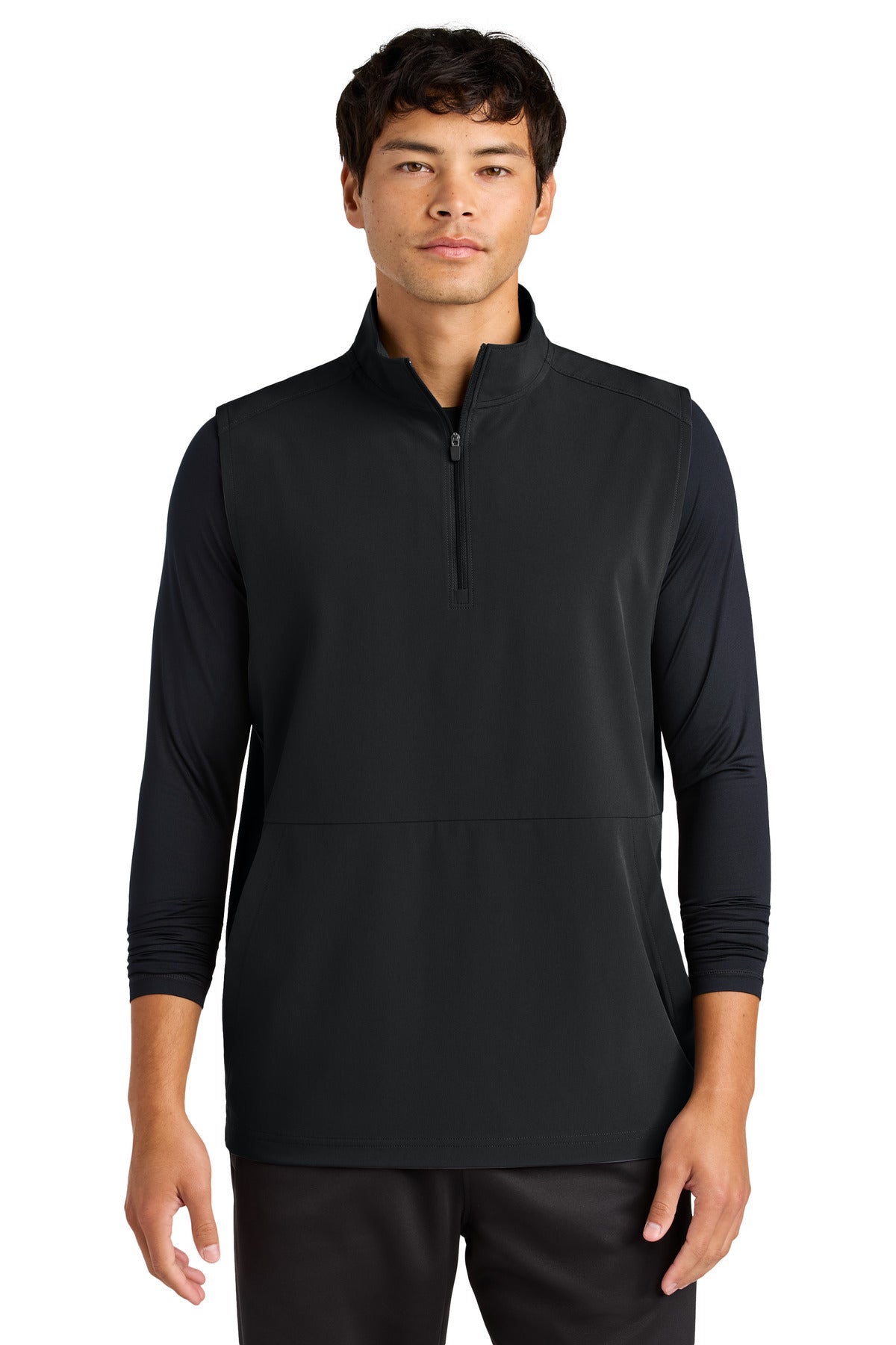 Sport-Tek Repeat 1/2-Zip Vest ST487 - Black