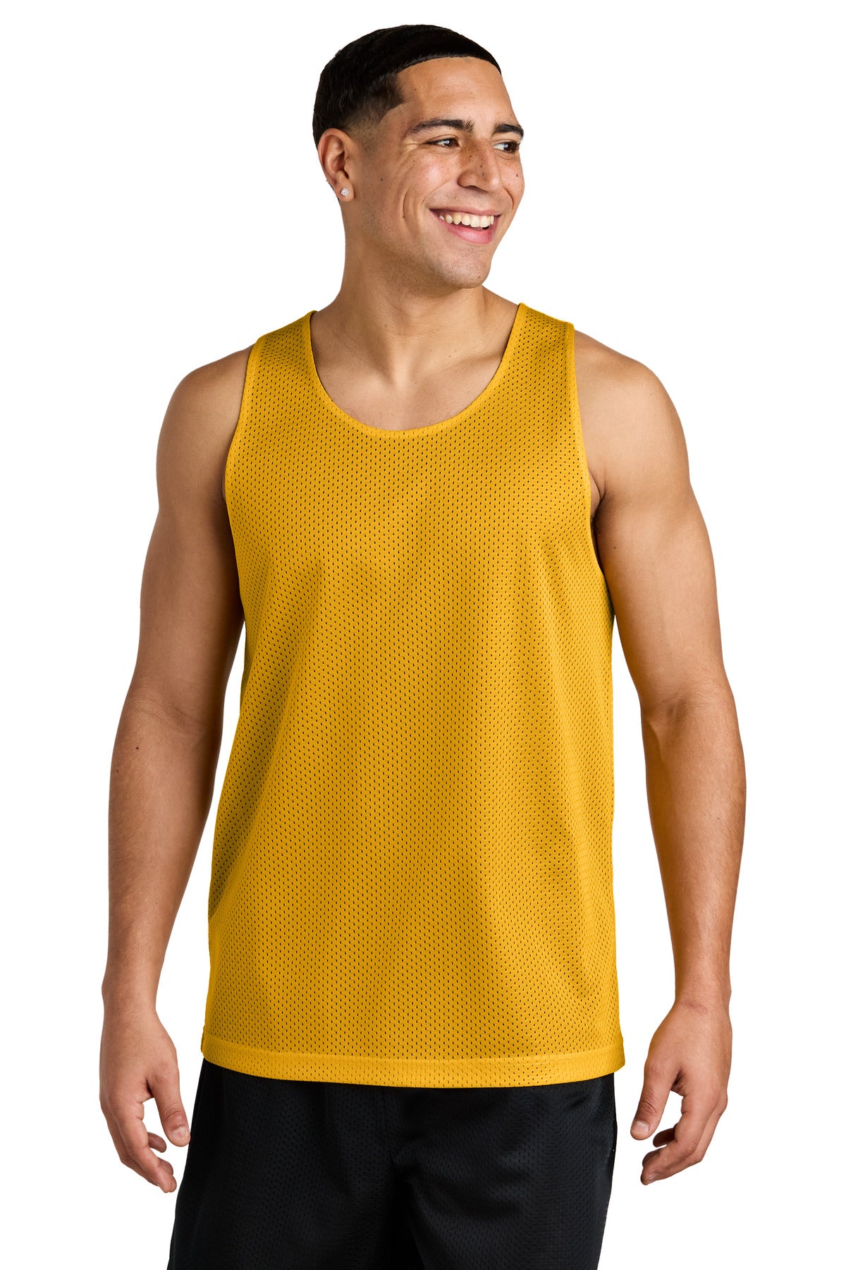 Sport-Tek PosiCharge Reversible Mesh Tank ST5000 - Gold/ Black