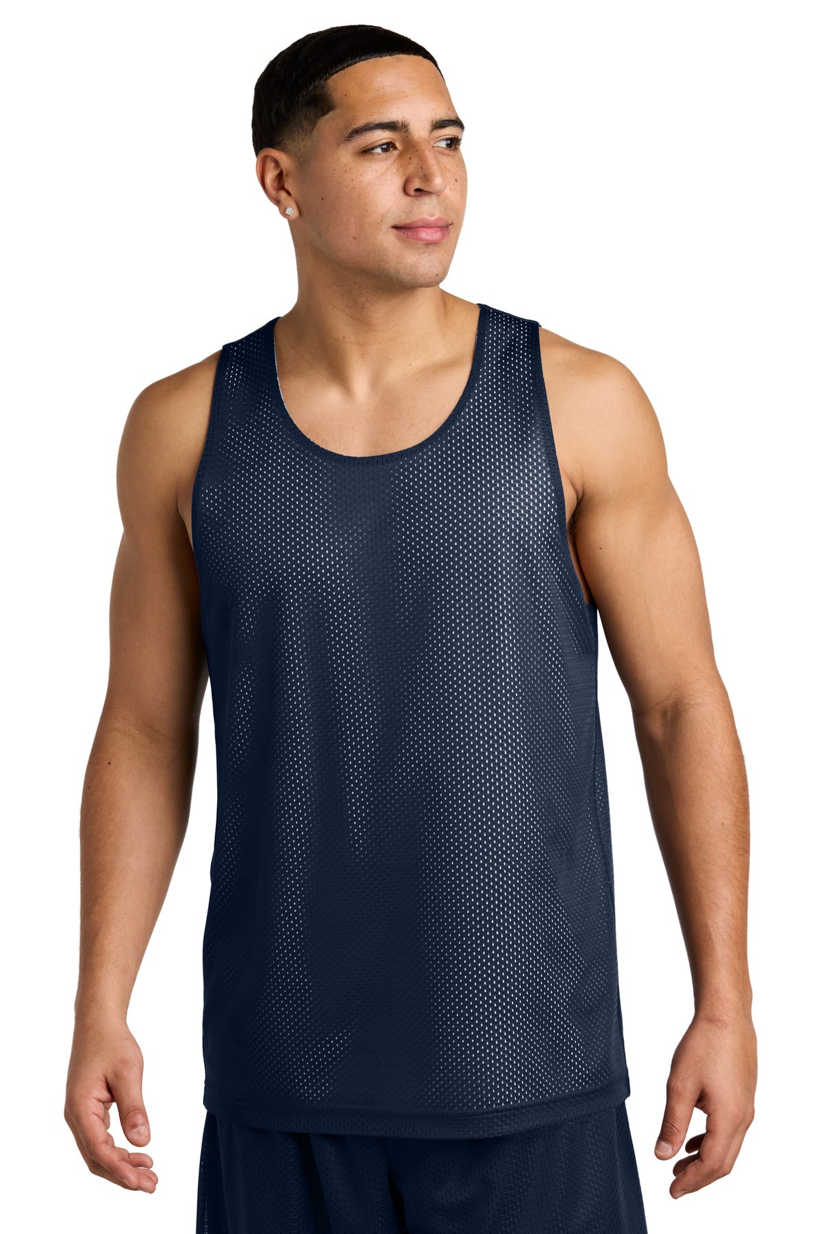 Sport-Tek PosiCharge Reversible Mesh Tank ST5000 - True Navy/ White