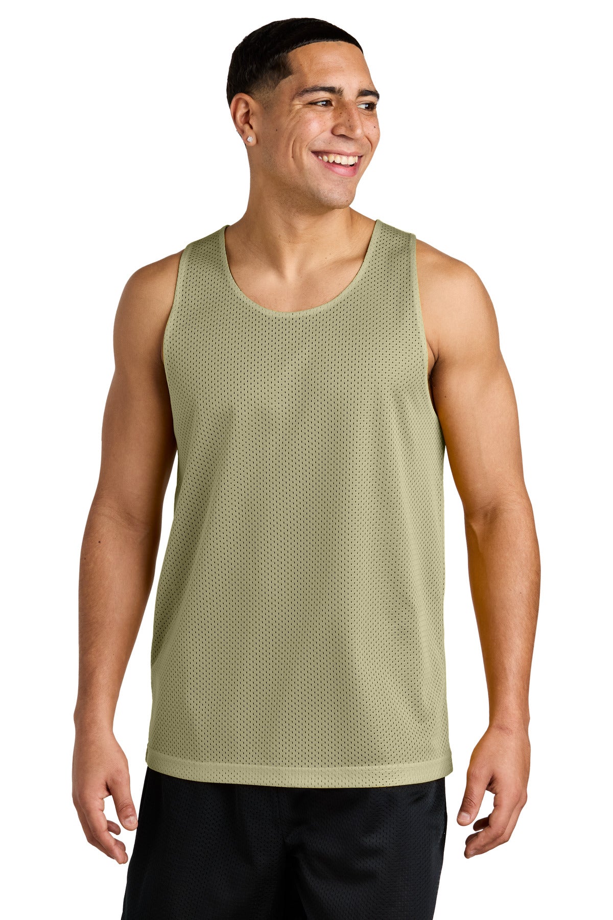 Sport-Tek PosiCharge Reversible Mesh Tank ST5000 - Vegas Gold/ Black