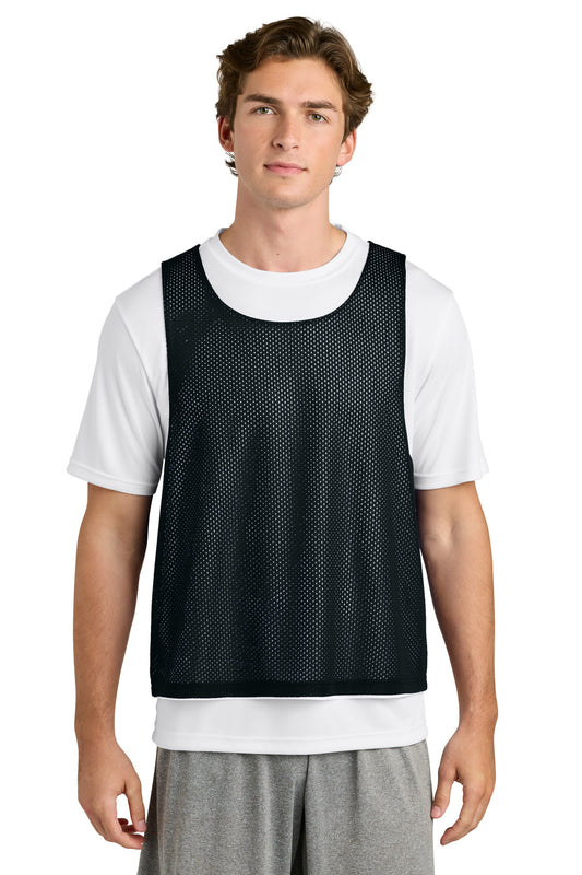 Sport-Tek Lacrosse Reversible Pinnie ST512 - Black/ White