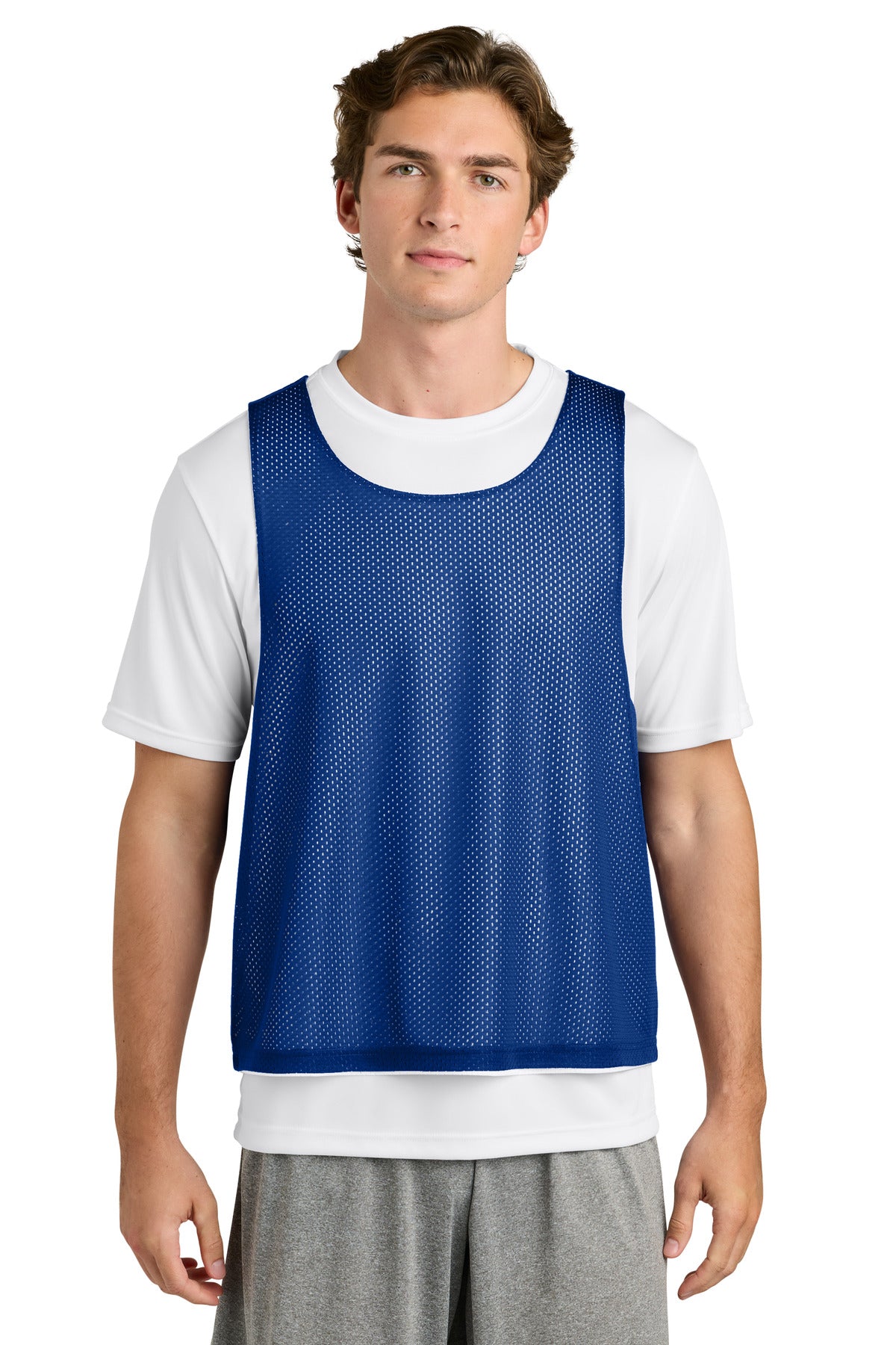Sport-Tek Lacrosse Reversible Pinnie ST512 - True Royal/ White