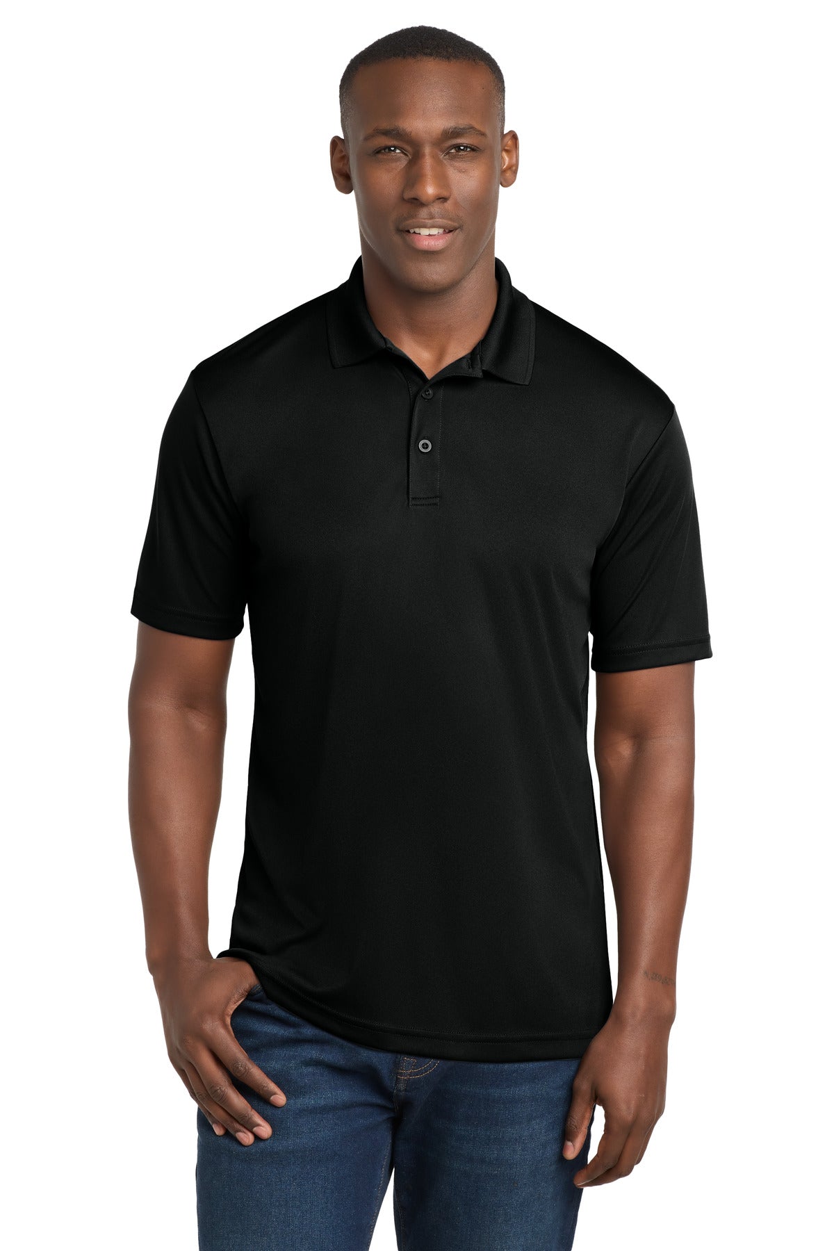 Sport-Tek  PosiCharge  Competitor  Polo. ST550 - Black