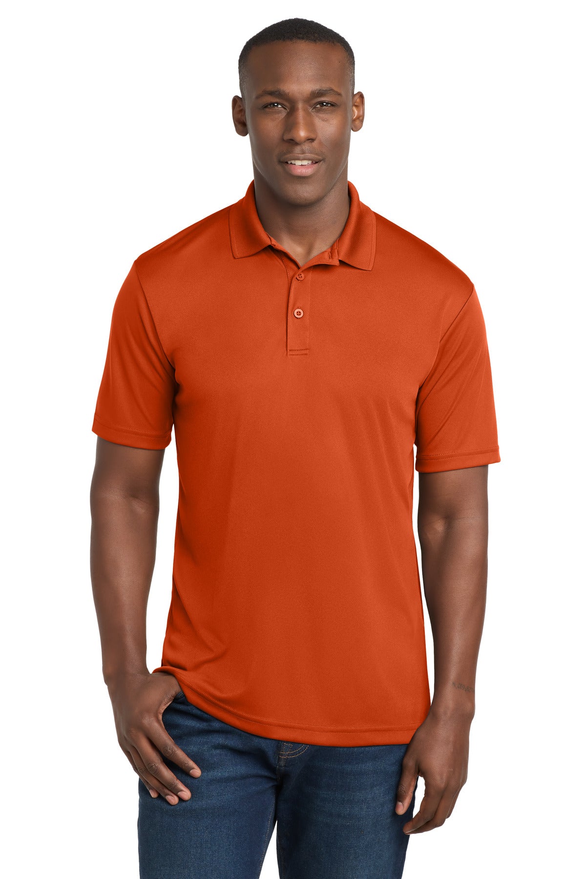 Sport-Tek  PosiCharge  Competitor  Polo. ST550 - Deep Orange