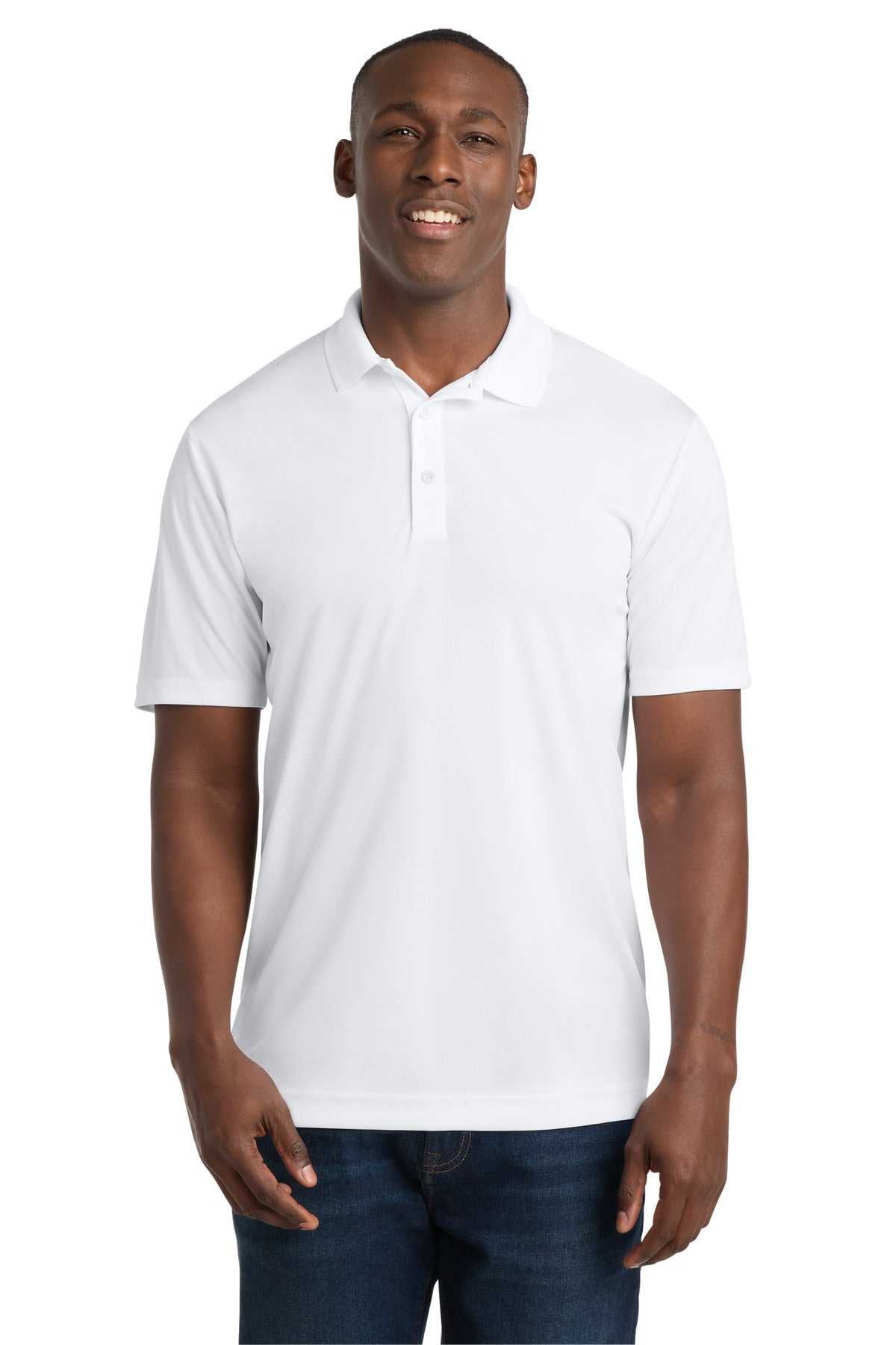 Sport-Tek  PosiCharge  Competitor  Polo. ST550 - White