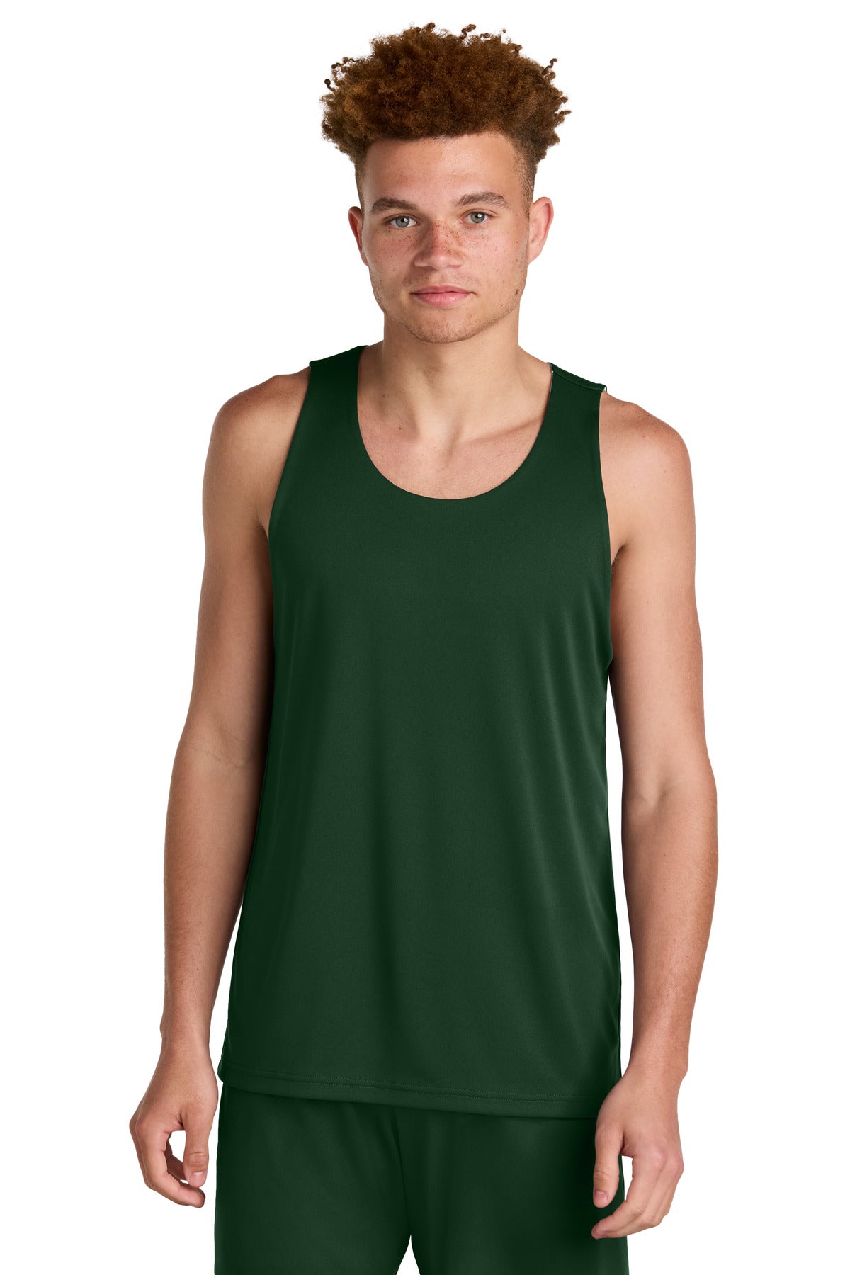 Sport-Tek PosiCharge Competitor Rev Tank ST551 - Forest Green/ White