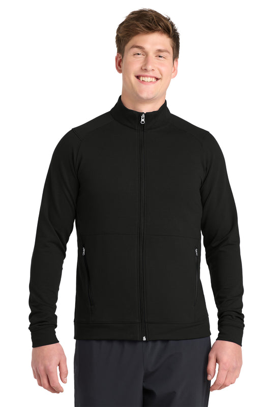 Sport-Tek Sport-Wick Flex Fleece Full-Zip. ST560 - Black