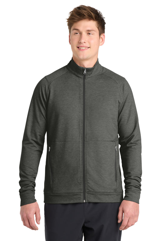 Sport-Tek Sport-Wick Flex Fleece Full-Zip. ST560 - Dark Grey Heather
