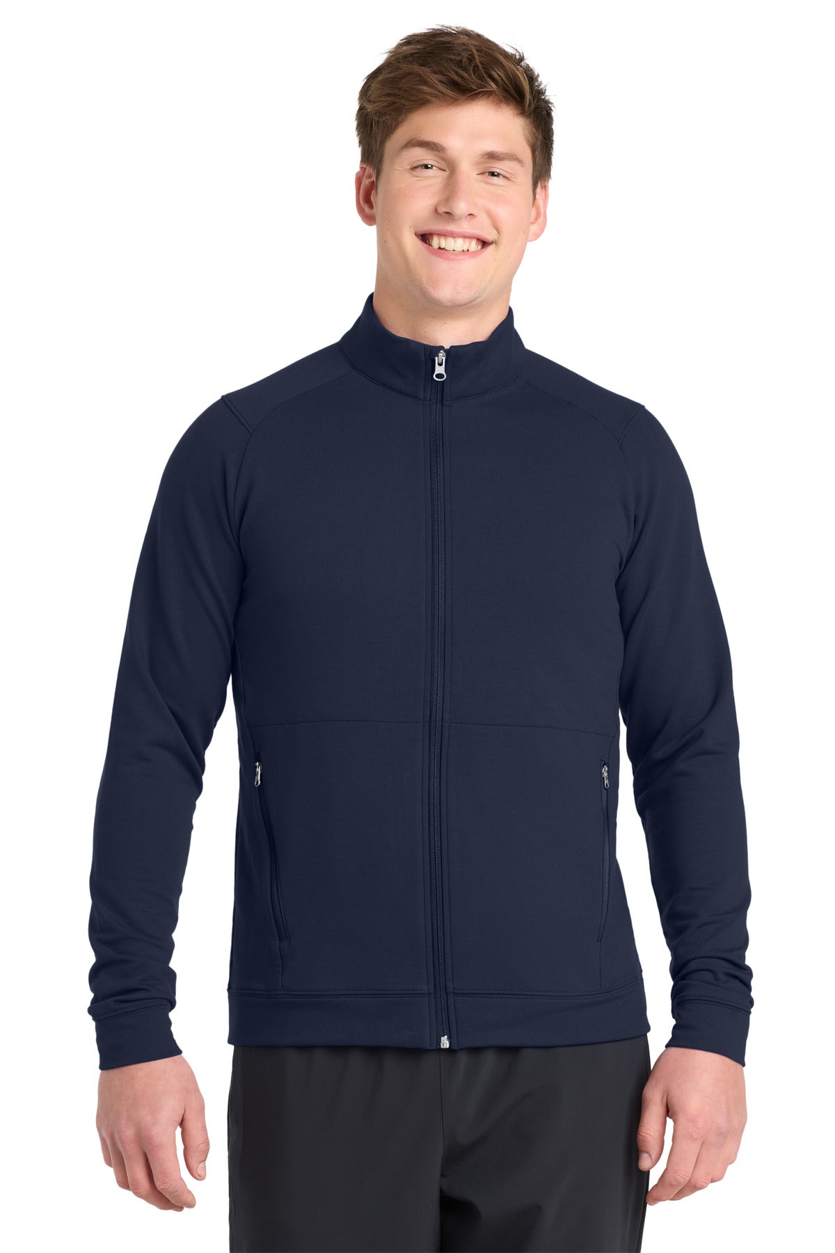 Sport-Tek Sport-Wick Flex Fleece Full-Zip. ST560 - True Navy