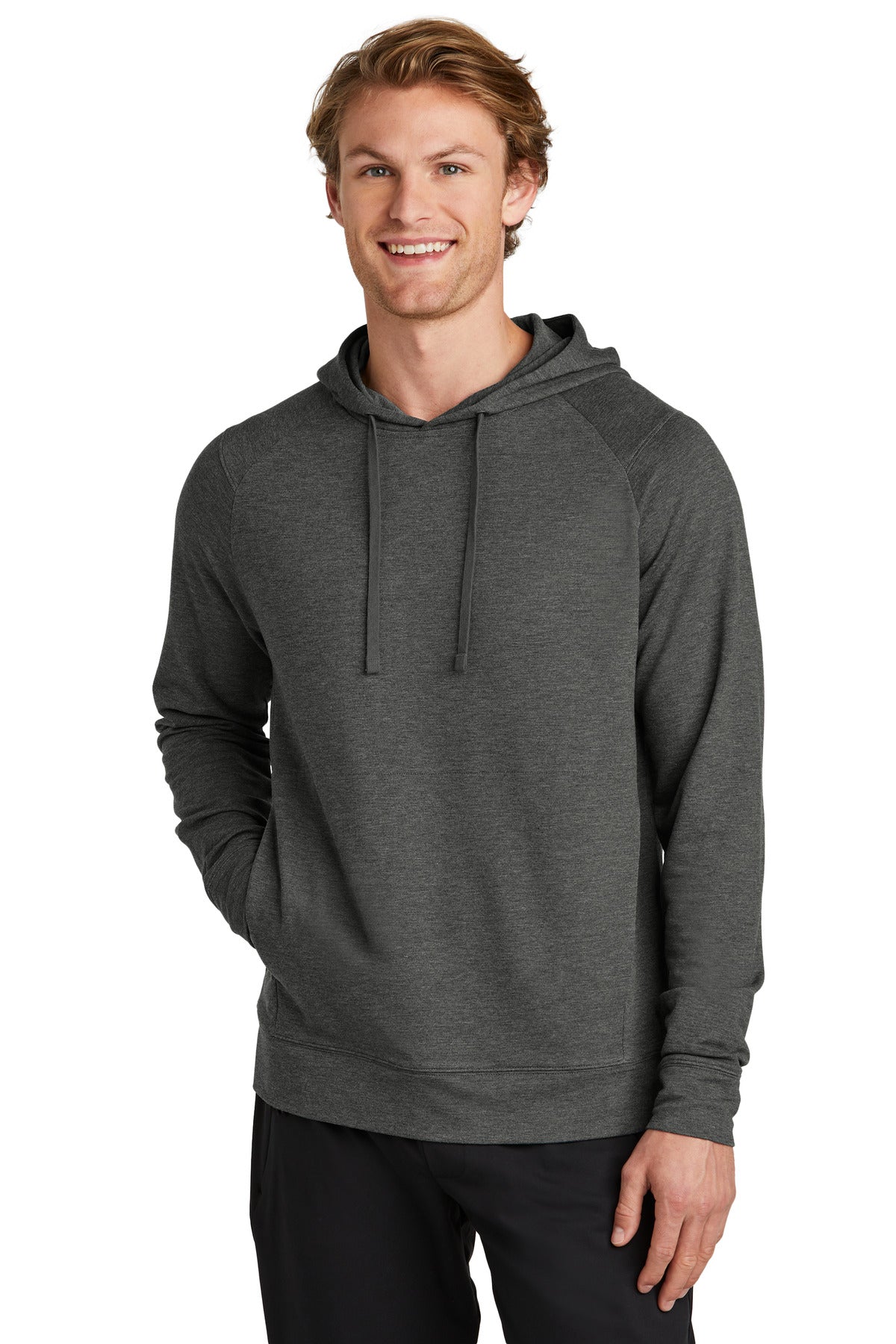 Sport-Tek Sport-Wick Flex Fleece Pullover Hoodie ST562 - Dark Grey Heather
