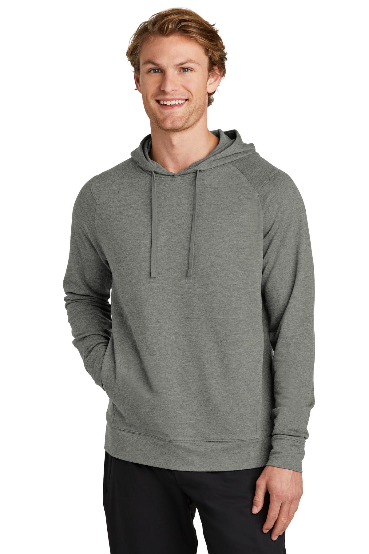 Sport-Tek Sport-Wick Flex Fleece Pullover Hoodie ST562 - Light Grey Heather