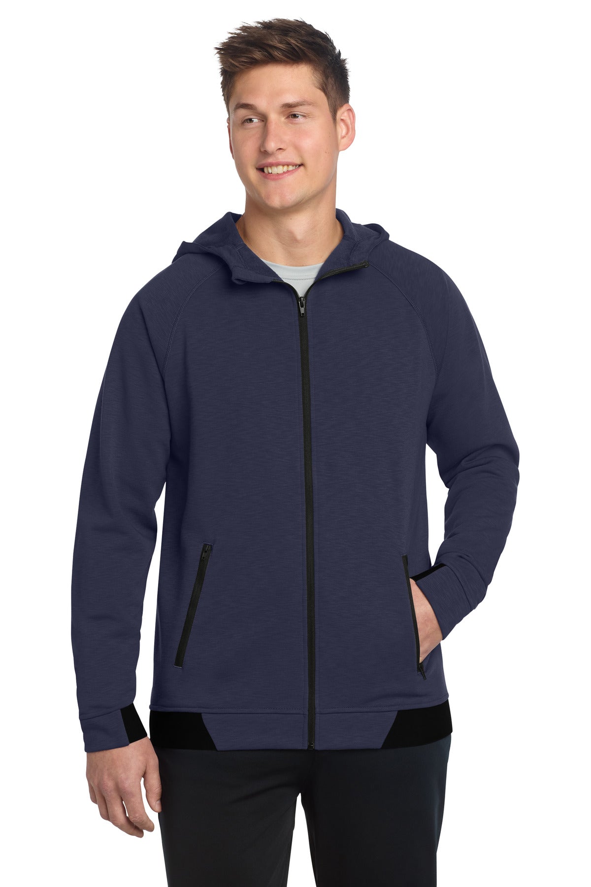 Sport-Tek PosiCharge Strive Hooded Full-Zip ST570 - True Navy