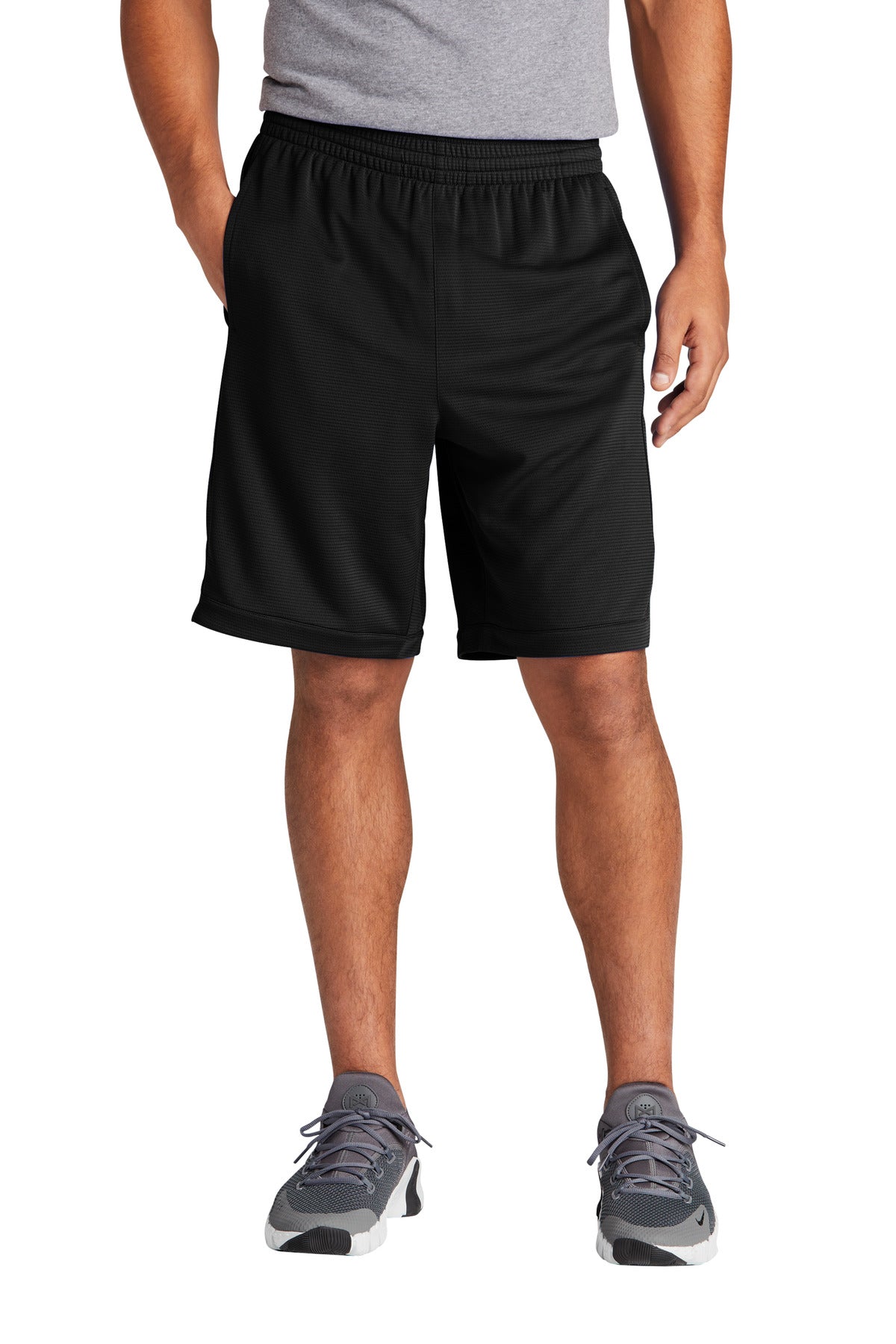 Sport-Tek PosiCharge Position Short with Pockets ST575 - Black