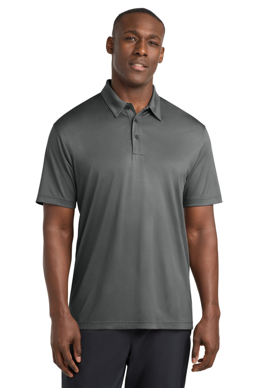 Sport-Tek Embossed PosiCharge Tough Polo. ST630 - Dark Smoke Grey