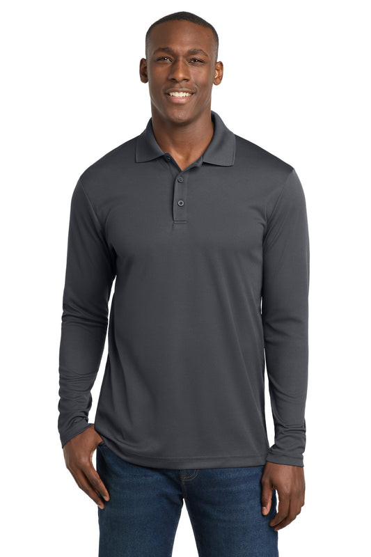 Sport-Tek  PosiCharge  RacerMesh  Long Sleeve Polo. ST640LS - Graphite
