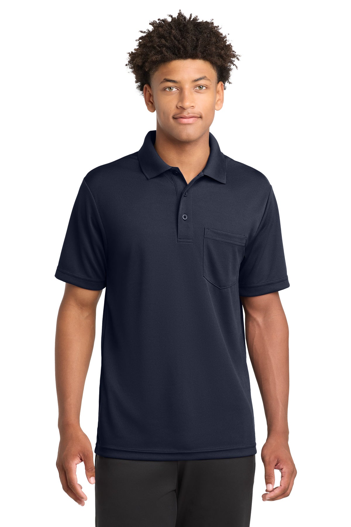 Sport-Tek  PosiCharge  RacerMesh  Pocket Polo. ST640P - True Navy