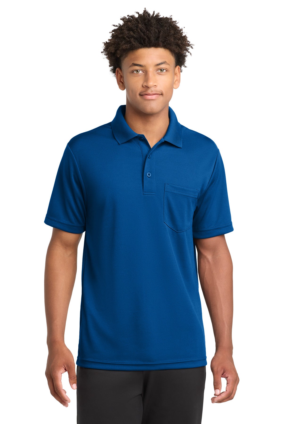 Sport-Tek  PosiCharge  RacerMesh  Pocket Polo. ST640P - True Royal