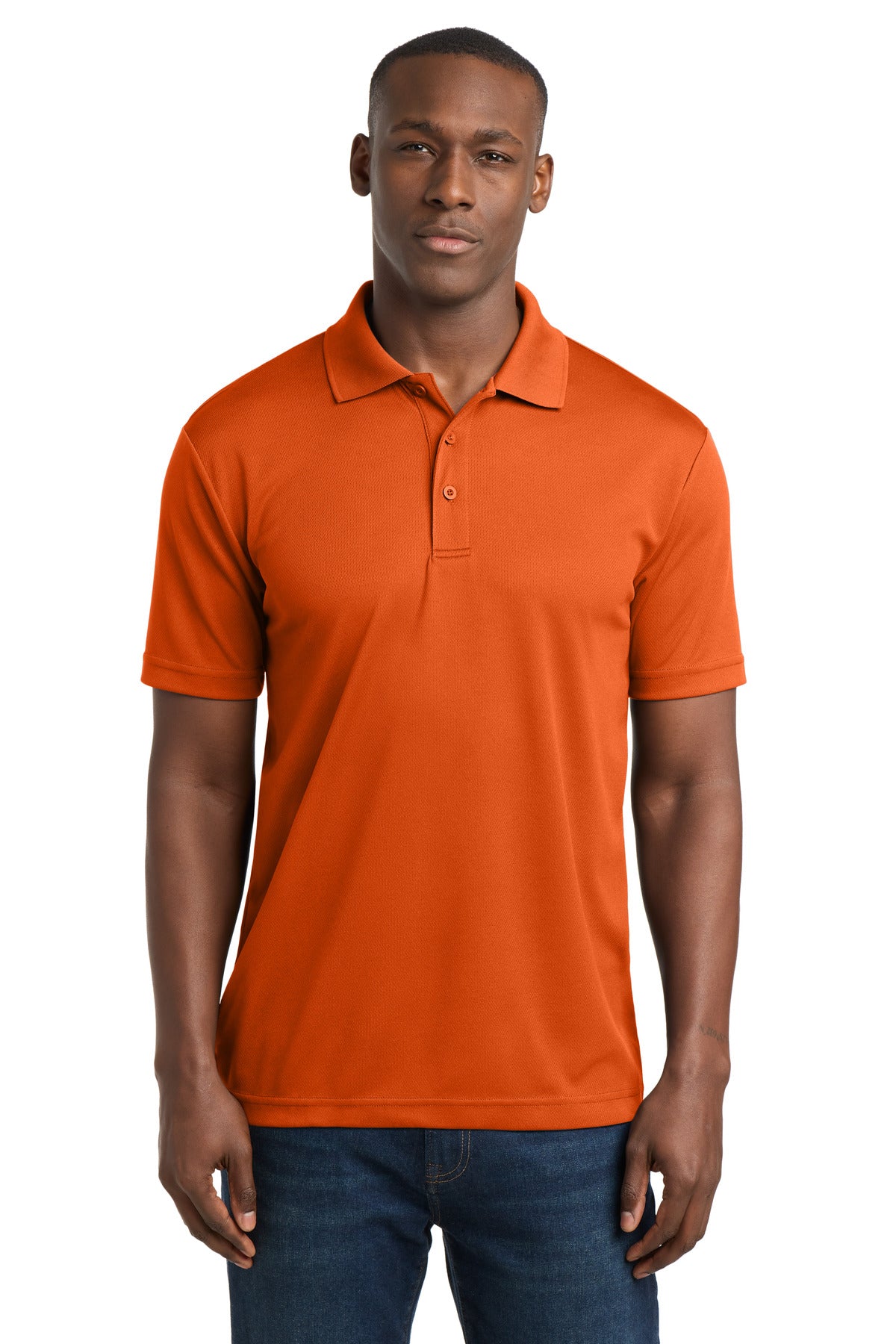 Sport-Tek PosiCharge RacerMesh Polo. ST640 - Deep Orange