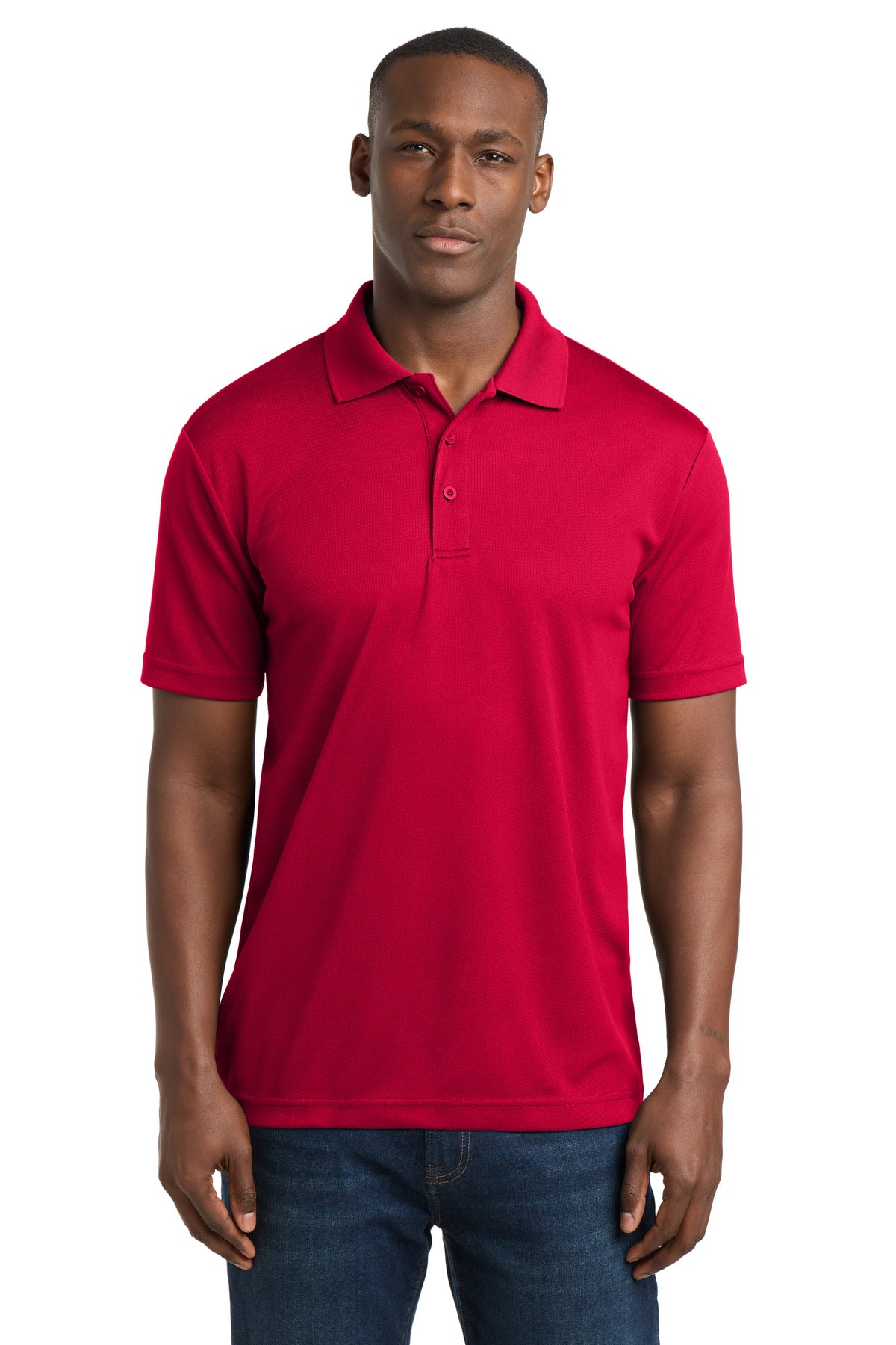 Sport-Tek PosiCharge RacerMesh Polo. ST640 - Deep Red