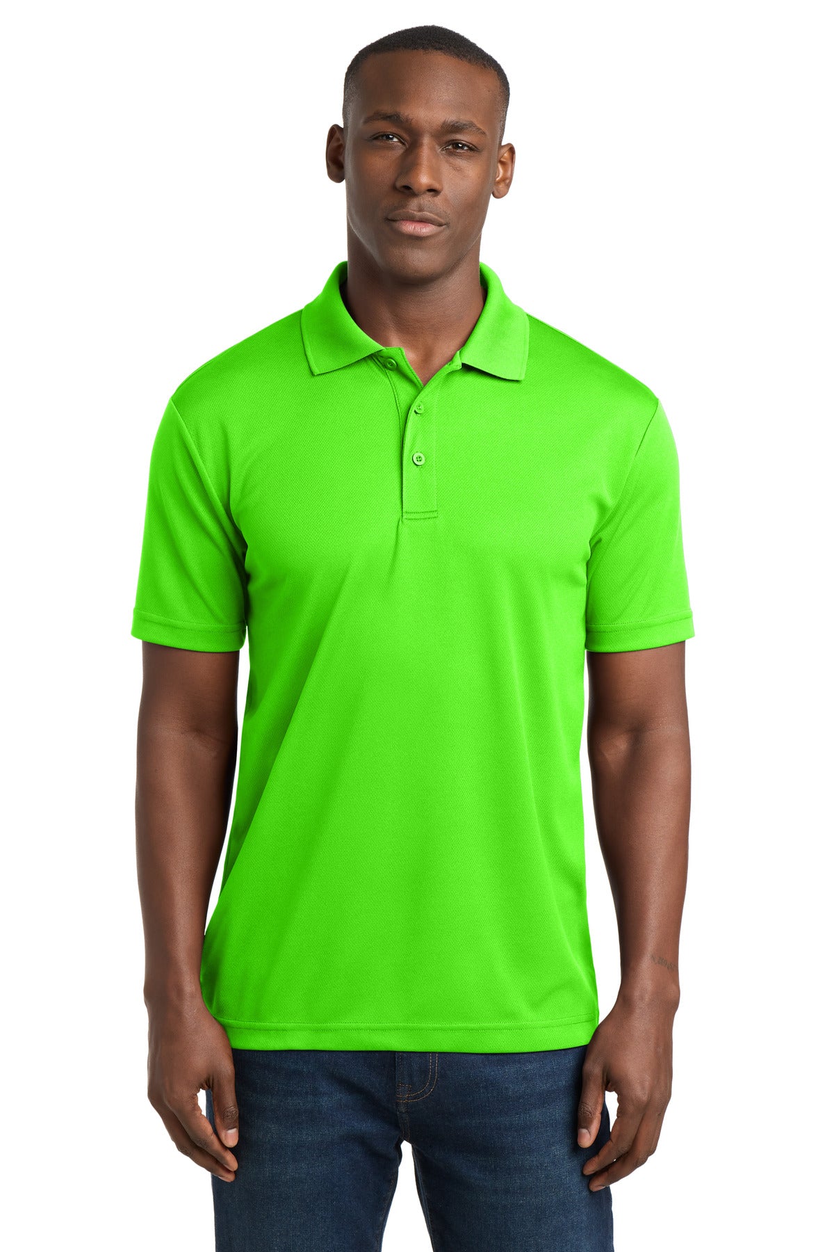 Sport-Tek PosiCharge RacerMesh Polo. ST640 - Neon Green