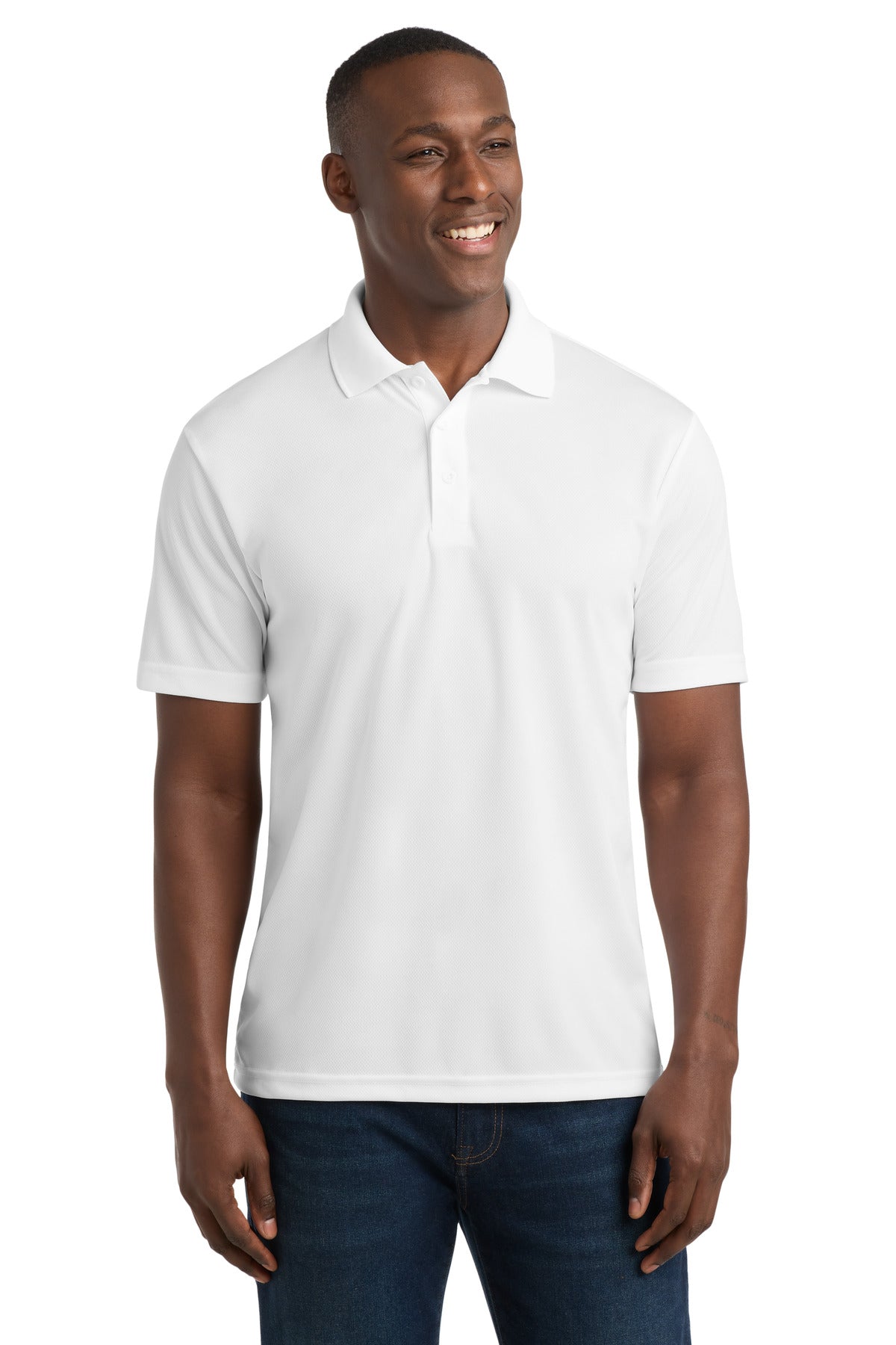 Sport-Tek PosiCharge RacerMesh Polo. ST640 - White