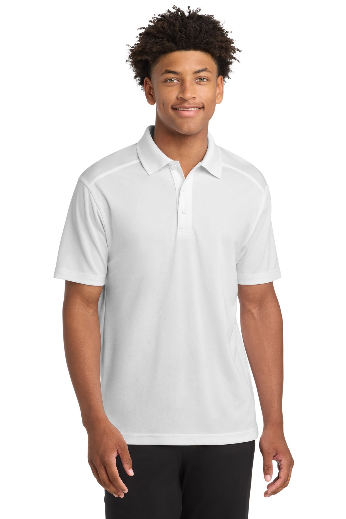 Sport-Tek PosiCharge Micro-Mesh Polo. ST680 - White