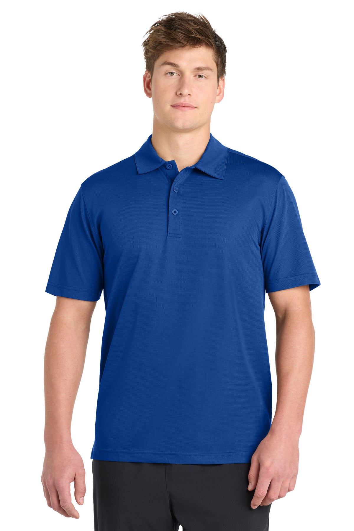 Sport-Tek PosiCharge Active Textured Polo. ST690 - True Royal