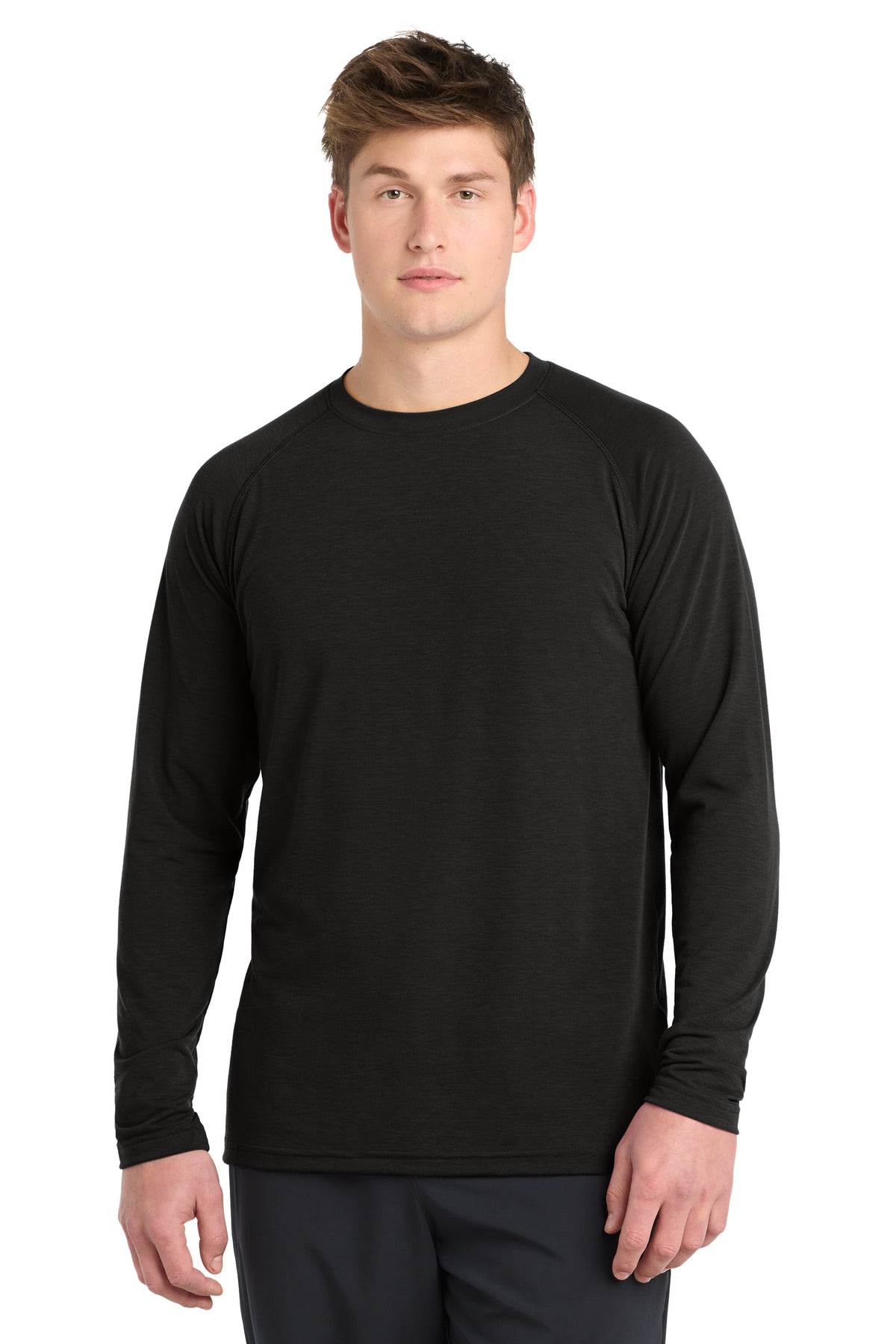 Sport-Tek  Long Sleeve Ultimate Performance Crew. ST700LS - Black