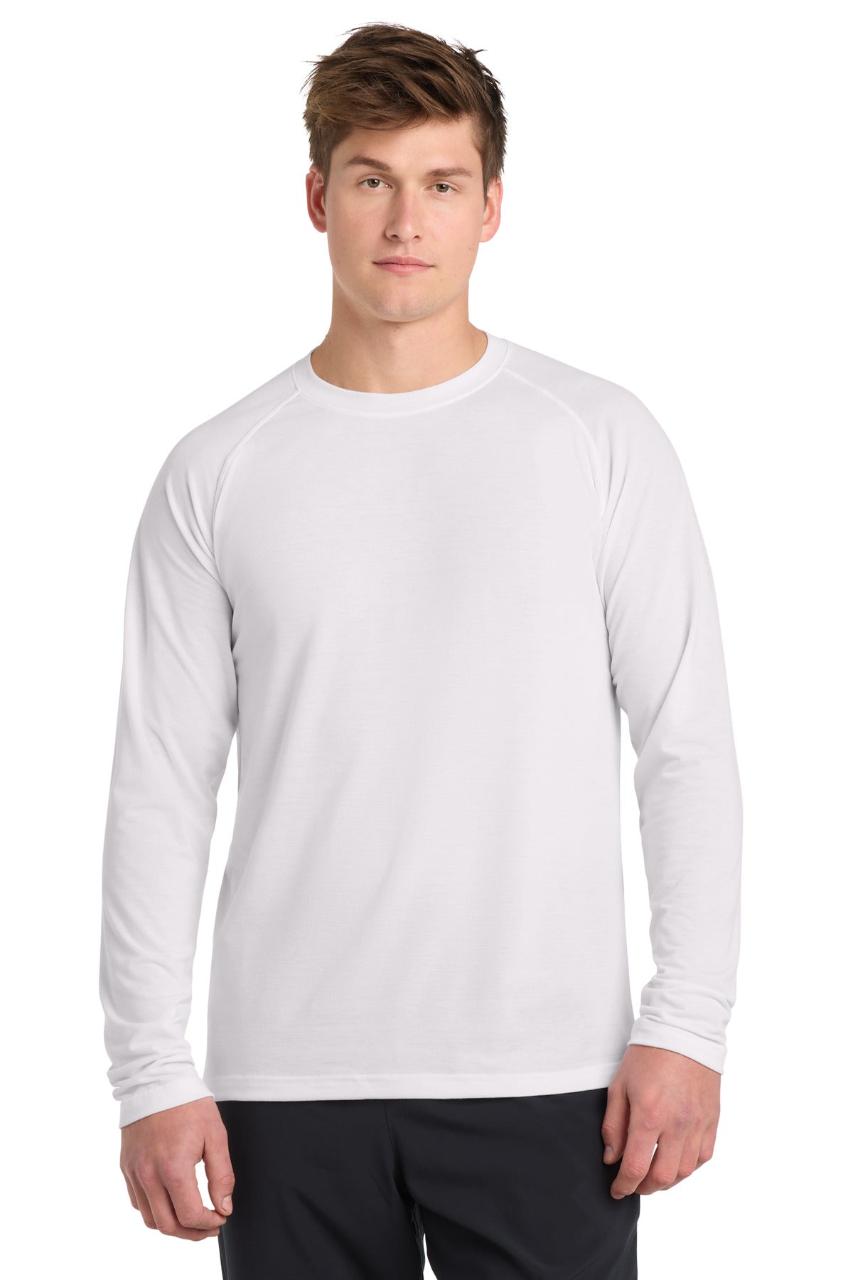 Sport-Tek  Long Sleeve Ultimate Performance Crew. ST700LS - White