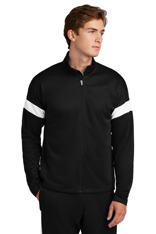 Sport-Tek Travel Full-Zip Jacket ST800 - Black/ White