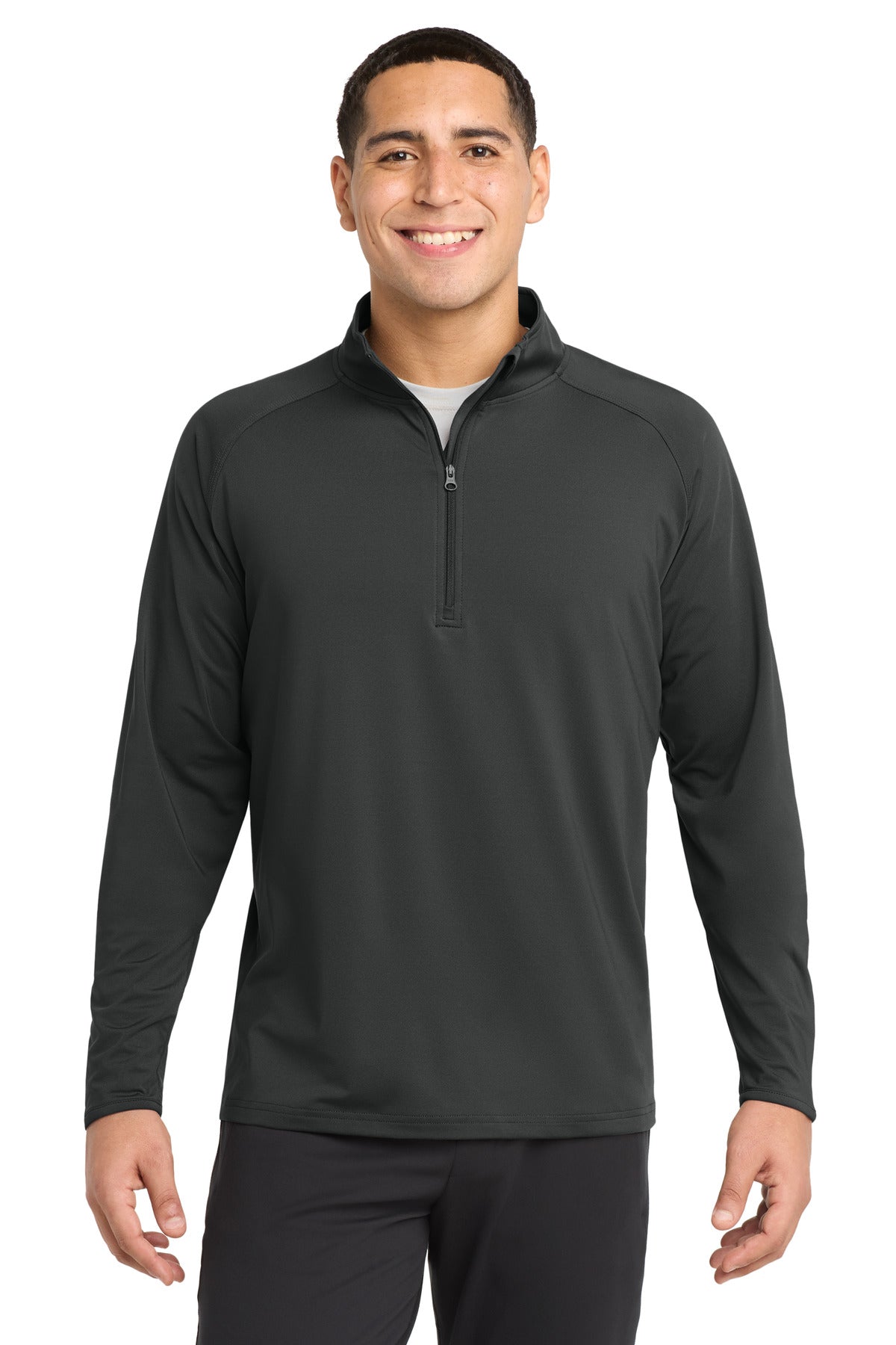Sport-Tek Sport-Wick Stretch 1/4-Zip Pullover. ST850 - Charcoal Grey