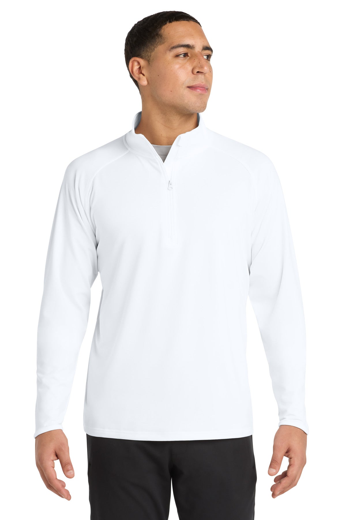 Sport-Tek Sport-Wick Stretch 1/4-Zip Pullover. ST850 - White