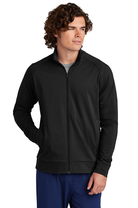 Sport-Tek Sport-Wick Stretch Full-Zip Cadet Jacket ST857 - Black