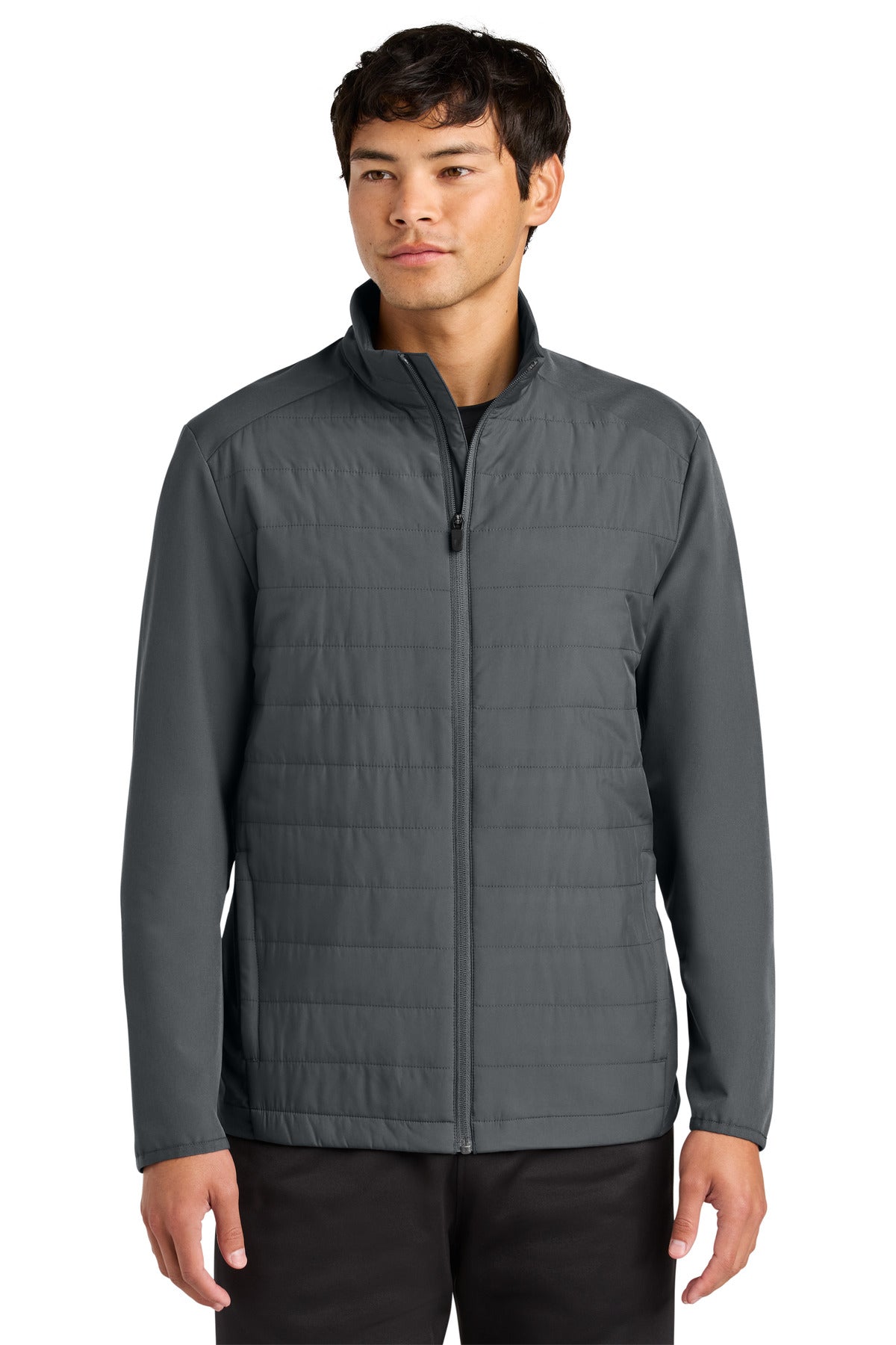 Sport-Tek Teknical Hybrid Jacket ST940 - Iron Grey