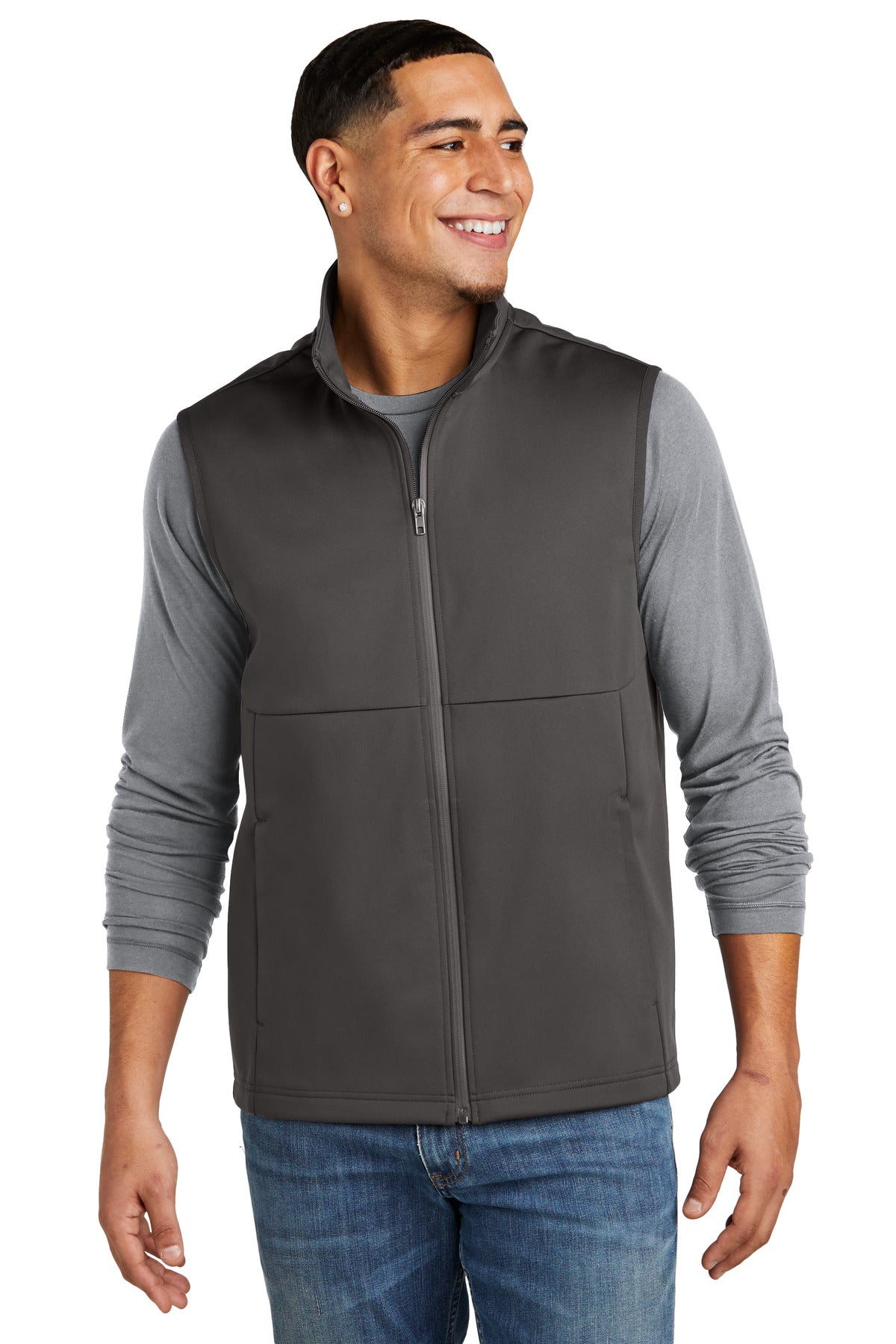 Sport-Tek Soft Shell Vest ST981 - Graphite