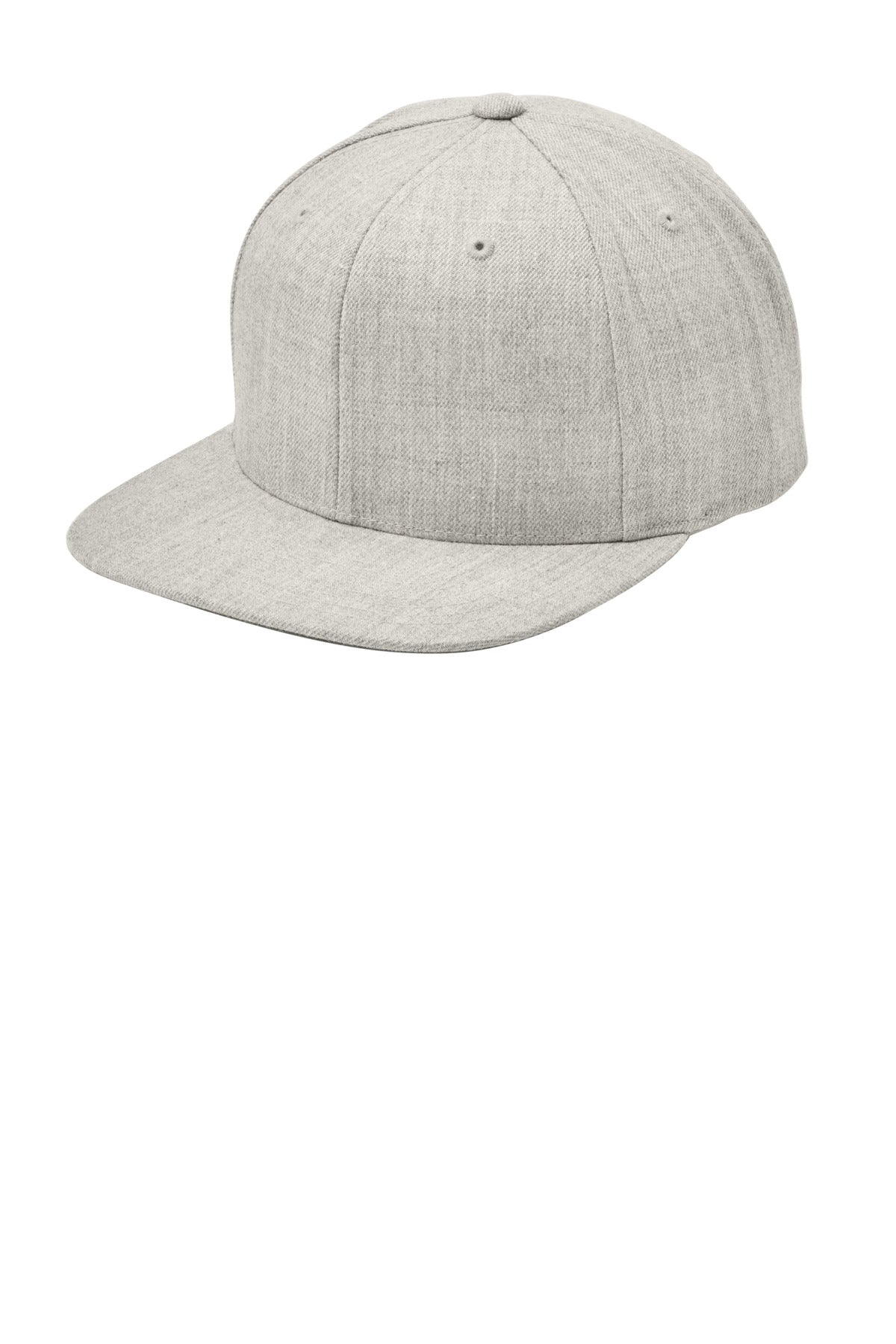 Sport-Tek YP Classics Flat Bill Snapback Cap. STC19 - Heather Grey