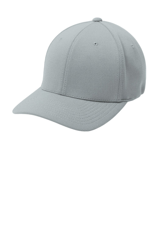 Sport-Tek Flexfit Cool & Dry Poly Block Mesh Cap. STC22 - Grey Heather