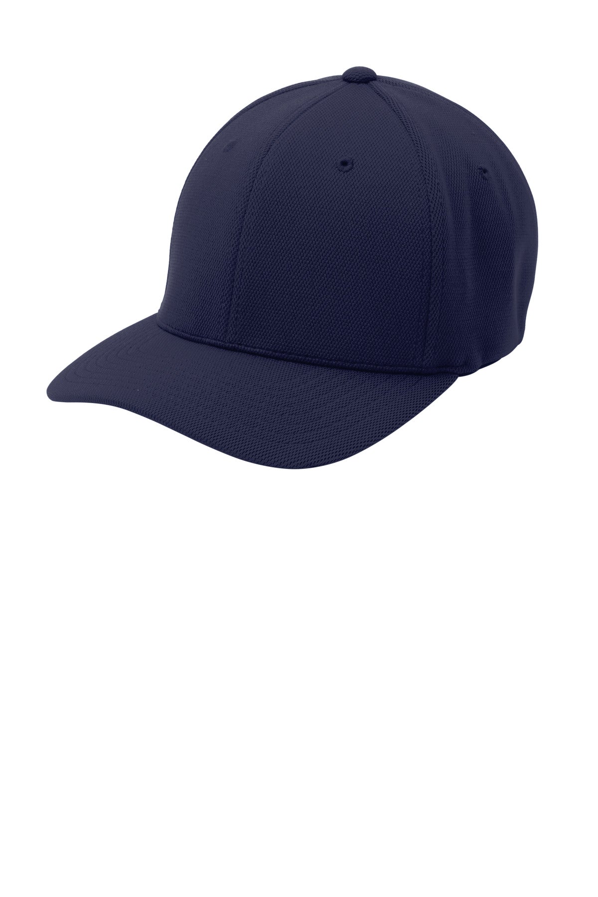 Sport-Tek Flexfit Cool & Dry Poly Block Mesh Cap. STC22 - True Navy