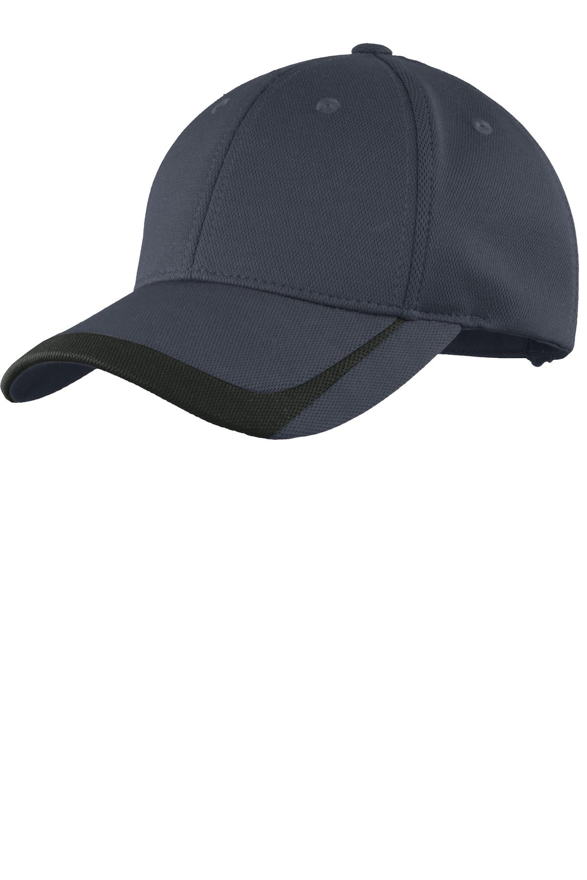 Sport-Tek Pique Colorblock Cap. STC24 - Graphite/ Black