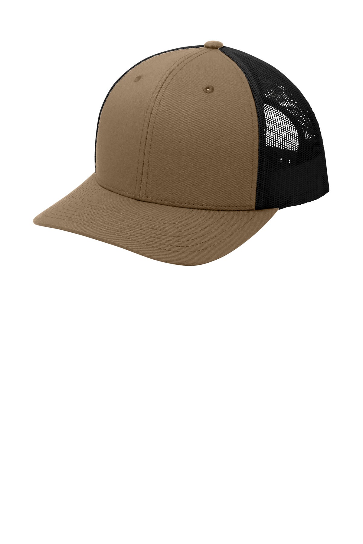 Sport-Tek YP Classics Retro Trucker Cap. STC39 - Elm Brown/ Black